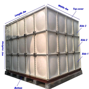 Réservoir d'<span class=keywords><strong>eau</strong></span> GRP à faible coût, exigences dimensionnelles spécifiques, entrepôt Nerjavik, département des achats JinLink - Product Image 2