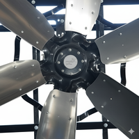 Ventilateur de panneau certifié CE à haut débit d'air avec moteur BLDC à entraînement direct pour projets d'exportation