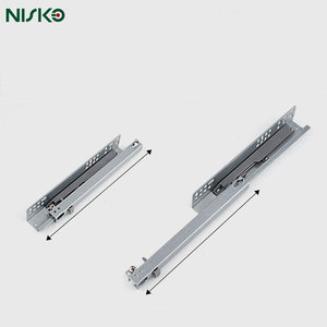 Nisko Soft Closing Voll auszug Schubladen schienen Verdeckte Soft Close Versteckte Gleit schiene - Product Image 4