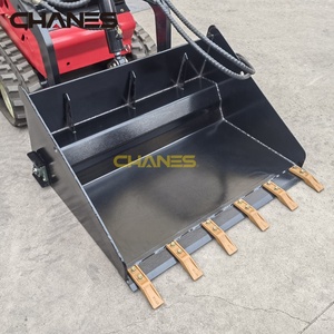 건설 기계 용 미니 스키드 스티어 로더 토양 컨디셔너 버킷에 대한 맞춤형 유압 버킷 부착 모터 기어 - Product Image 5