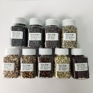 Anneaux micro en silicone et anneaux de liaison, tubes avec perles capillaires doublées de silicone, outils d'<span class=keywords><strong>extension</strong></span> capillaire fabriqués en Chine - Product Image 4