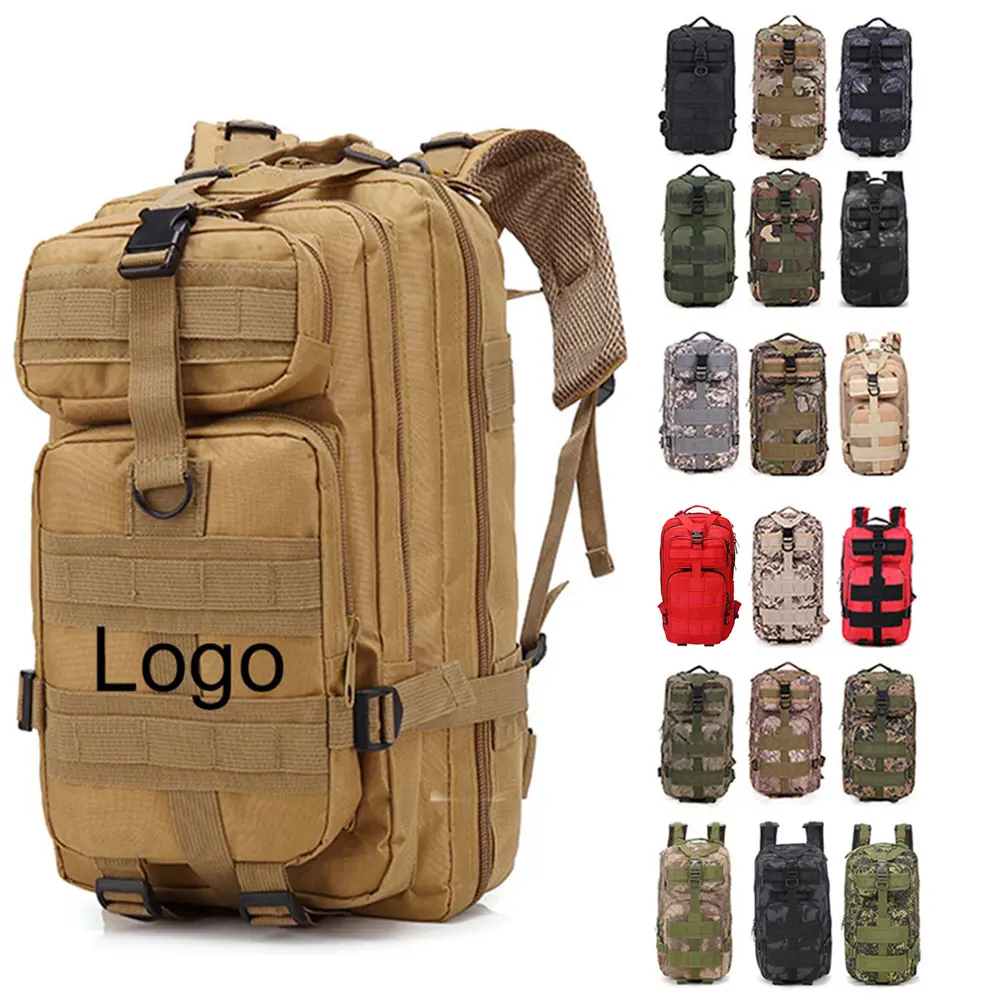Hiking Camping Walking Molle Army Travel Backpack Outdoor Sport Rucksack 3P Military Back pack 30L Tactical Bag