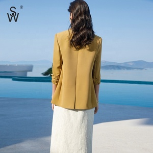 Blazer pour femme, <span class=keywords><strong>vêtements</strong></span> d'affaires haut de gamme, vente en gros, pour printemps et automne - Product Image 6