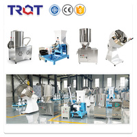 Nouvelle machine à granulés d'aliments pour poissons flottants TRQT à haute expansion 50 kg/h, extrudeuse d'aliments pour animaux de compagnie à vis en alliage durable