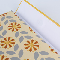 Couverture de fleurs personnalisée impression budget mensuel planificateur filaire avec bouton magnétique