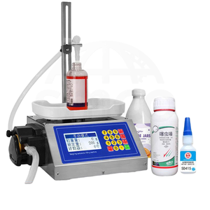 Machine de remplissage de liquides automatique électrique de haute précision, entraînée par un moteur et une pompe, pour les aliments et la colle en bouteilles et en canettes - Product Image 3