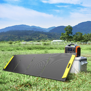 แผงโซลาร์เซลล์พับได้แบบพกพา 100W 200W 300W 400W กันน้ำ ประสิทธิภาพสูง สำหรับการผจญภัยกลางแจ้ง แคมป์ปิ้ง สถานีพลังงาน - Product Image 5