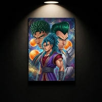 Livraison rapide, affiche lenticulaire 3D en plastique faite à la main, anime japonais, 30x40cm |   Art Flip Art à Effet Dynamique |   Décoration murale HD pour