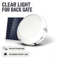 Plafonniers LED solaires modernes 200W, étanches, ronds, avec télécommande, pour l'éclairage intérieur de la maison, du garage et du balcon