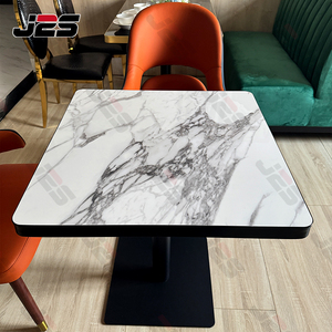 ชุดโต๊ะและเก้าอี้ร้านอาหารหินสีดำสำหรับโครงการ<span class=keywords><strong>โรงแรม</strong></span> บิสโทร <span class=keywords><strong>บุฟเฟ่ต์</strong></span> ดีไซน์ทันสมัย - Product Image 4