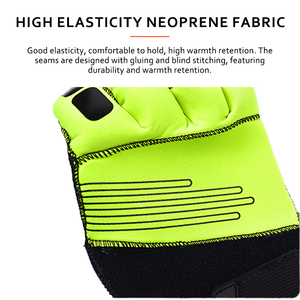 Gants d'extérieur chauds imperméables verts fluorescents pour les pompiers équipement <span class=keywords><strong>de</strong></span> sauvetage <span class=keywords><strong>de</strong></span> sauvetage en eau-pour les kayaks pagayeurs - Product Image 5