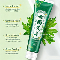 Dentifrice Doux aux Herbes et à l'Essence d'Armoise, Anti-Taches et Rafraîchissant pour l'Haleine, Format Voyage Portable