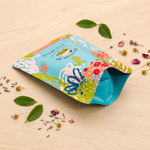 Sachets d'emballage alimentaire personnalisés avec logo imprimé, à soufflet latéral, refermables avec fermeture éclair, faible MOQ, directement de l'usine - Product Image 1