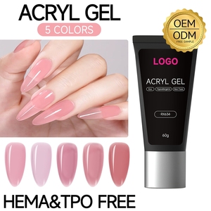 Gel de Uñas Acrílico Transparente con Aroma Personalizado, Sin Olor, Removible, de Marca Privada, Diseño Personalizado para Salón - Product Image 1