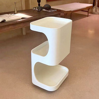Chariot de pédicure en acrylique blanc, mobilier de spa moderne et luxueux pour salon de beauté, salle de bain, maison, bureau