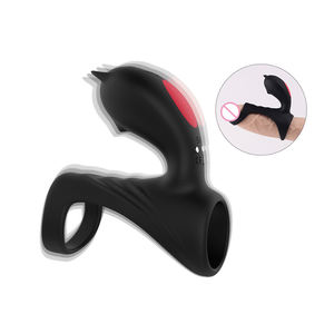 <span class=keywords><strong>Anello</strong></span> <span class=keywords><strong>Vibrante</strong></span> per Pene in Silicone Medicale e ABS, Impermeabile IPX7, Nero, per Ritardare l'Eiaculazione e Masturbazione - Product Image 1