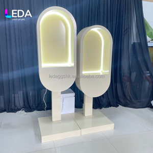 ไฟ LED ตกแต่งงานแต่งงานสีเบจ กล่องรับข้อความพร้อมไฟ LED สำหรับตกแต่งงานเลี้ยงฉลองงานแต่งงานและงานอีเว้นท์ - Product Image 2