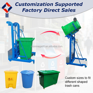 1.6-10m Food Waste Disposal Special Trash Bin Lifter Motorized Waste Bin Elevator Hydraulic Vertical <b>Transport</b> Vehicle - Product Image 3