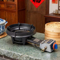 Table de cuisson à gaz en fonte à brûleur unique pour l'extérieur portable à encastrer/table commerciale pour usage domestique et hôtelier