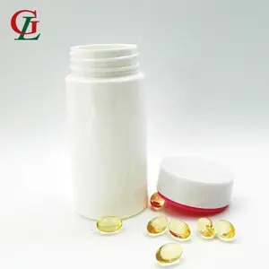 JULUNG PET 150CC Cylinder bottle white plastic capsule bottle, Supplement Protein package child proof cap medicine/tablet jars