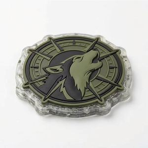 Custom Iron Heat <b>Press</b> 3D PVC Bundle Patches Rubber Transfer Printing <b>Clothes</b> Logo Silicone Patches Soft Pvc Patch with velcro - Product Image 2