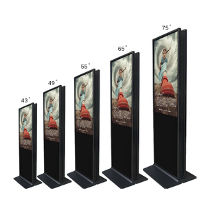 Qtenboard 4k LCD media player 43 49 55 65 inch tầng thường vụ dọc kỹ thuật số biển đôi cảm ứng hai mặt màn hình quảng cáo - Product Image 3