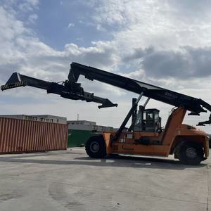 Kalmar DRT450 45 tonnes, chariot élévateur à conteneurs d'occasion, prix bas, manutentionnaire de conteneurs vides, moteur d'occasion, cœur du moteur inclus, boîte de vitesses, pompe - Product Image 4