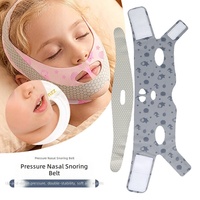 Sangle anti-ronflement pour enfants, correction de la respiration buccale, ceinture respirante élastique à double pression stable favorisant la respiration nasale