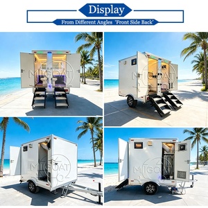Rimorchio Bagno Mobile a 2 Postazioni, Monoasse, Antiruggine e Durevole, con Sanitari Completi per Noleggio a Lungo Termine ed Eventi - Product Image 2