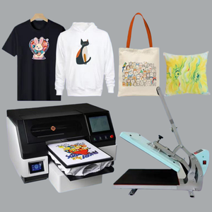 CMYK+W <span class=keywords><strong>Eco</strong></span>-<span class=keywords><strong>Solvent</strong></span>-Tinte DTG-Drucker für I3200 Druckkopf Tragbare Multifunktions-Digitaldruckmaschine für T-Shirts - Product Image 1