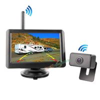 Kit de Cámara de Reversa Inalámbrica para Auto de 5 Pulgadas, Monitor de Visión Trasera CCD de 12V para GMC Savana
