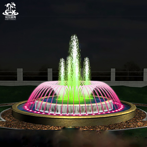 Fuente de Agua Metálica para Exteriores con Luces LED de Colores, Venta Directa de Fábrica, Acero Inoxidable - Product Image 5