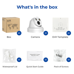 Tương thích HIK 4MP 5MP 8MP 12MP 4k OEM con người & xe phát hiện Cắm và chơi đầy đủ màu sắc mạng PoE IP Camera - Product Image 6