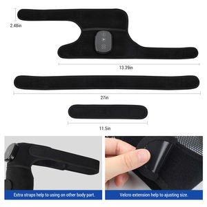 Cinturón de masaje de calefacción con batería recargable de 5000mAh para rodilla y pie, vibración de 3 niveles y masajeador de temperatura ajustable - Product Image 6