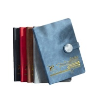 Carnet littéraire Simple exquis Style ancien réunion d'affaires enregistrement journal imprimé couverture en cuir Logo imprimable personnalisable