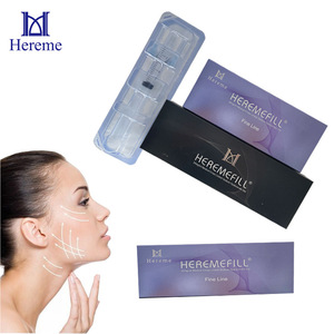 Hereme 2ml Most Popular Factory Price Cross-Linked <strong>Hyaluronic</strong> <strong>Acid</strong> <strong>Filling</strong> Gel Deep Derm Chest <strong>Lip</strong> Filler Injectable for Face - Product Image 4