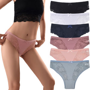 EU Größe S <span class=keywords><strong>M</strong></span> L XL XXL Weiche Baumwolle Sexy Frauen Sexy Bikini Cheeky Brief Unterwäsche Höschen - Product Image 1