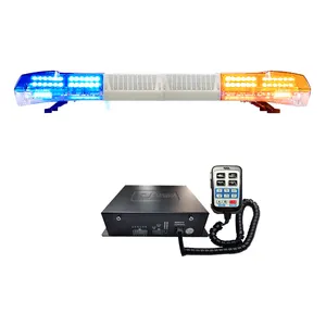 Großhandel 148Cm Licht leiste Mit Lautsprecher Strobe Led Strobe Licht leiste Warnung Blinkende Licht leiste Krankenwagen Warnleuchte