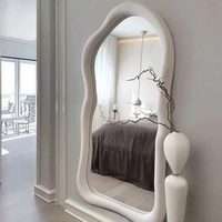 Miroir sur pied personnalisé de forme irrégulière pour la décoration intérieure, avec cadre en MDF, pour chambre à coucher et dressing