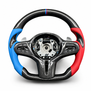Volante de Fibra de Carbono Resistente a los Arañazos, Entrega Rápida, Compatible con <span class=keywords><strong>BMW</strong></span> F16 F20 F21 F46 E80 F30 F35 E83 E84 E60 E87 - Product Image 5