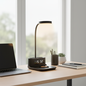<span class=keywords><strong>Chargeur</strong></span> sans fil multifonctionnel à charge <span class=keywords><strong>rapide</strong></span> 15W, support de téléphone, porte-stylo, organisateur de bureau <span class=keywords><strong>multi</strong></span>-<span class=keywords><strong>USB</strong></span>, certifié ROHS, en plastique - Product Image 1