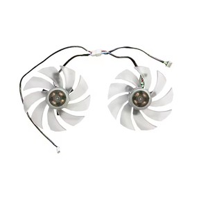 Ventilador para GPU PowerColor Hellhound Spectral White <span class=keywords><strong>AMD</strong></span> Radeon RX 6650 XT 8GB GDDR6, 98MM 4PIN FD10015H12D <span class=keywords><strong>RX6650XT</strong></span> - Product Image 3