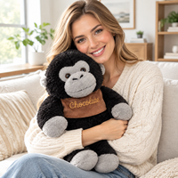 Maßgefertigtes Gorilla-Plüschtier Gestopfter Affe Weiche Cartoon-Kawaii-Puppe Stressabbau-Geschenk für Kinder und Erwachsene Großhandel Affen-Plüsch