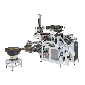 Fully Automatic Adhesive Sticker paper Label Circular Die Cutting And Slitting Machine