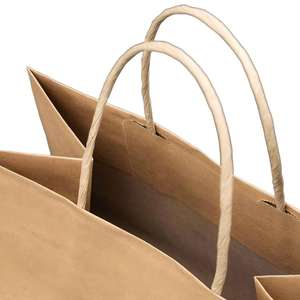 ถุงกระดาษคราฟท์สีน้ำตาลแบบขายส่ง เป็นมิตรกับสิ่งแวดล้อม - พิมพ์โลโก้ตามสั่ง สำหรับบรรจุภัณฑ์งานฝีมือ เทียน และกรอบรูป - Product Image 5