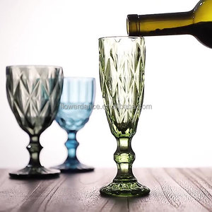 Copas de Champán para Boda en Rosa y Azul, Copas de <span class=keywords><strong>Cristal</strong></span> Personalizadas Transparentes con Logotipo - Product Image 6