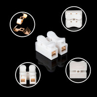 Connecteur poussoir à connexion rapide, Terminal à ressort, connecteur de fil pour bande LED, CH2 CH3