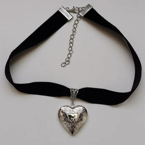 Collier pendentif boîte photo en forme de cœur avec motif de chauve-souris minimaliste vintage <span class=keywords><strong>Victoria</strong></span> pour <span class=keywords><strong>femme</strong></span> - Product Image 4