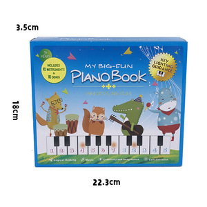 Wholesale Orff Percussion 20-Key Cartoon Electronic Keyboard Interactive Toy Music Enlightenment <b>Book</b> - Product Image 4