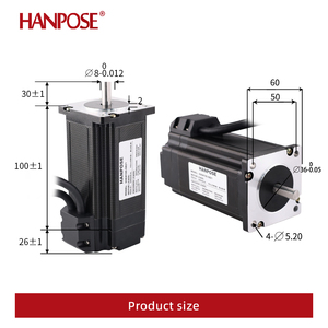 hanpose NEMA24步进电机4.0A 3.5N.<span class=keywords><strong>m</strong></span> 60EH100-0821 + 3D打印机用CL57-BK混合电机60闭环步进电机驱动Ki - Product Image 3